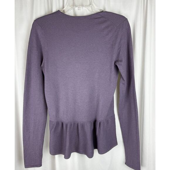 Ann Taylor Peplum Sweater, Lavender, Sz: S, 57-26 - Picture 8 of 16